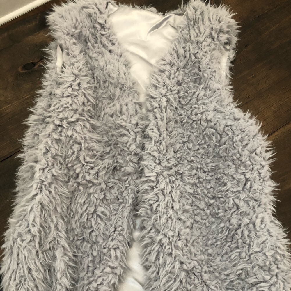 Faux Fur Gray Vest